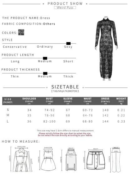 Turtleneck High Slit Sheer Dress - Image 2