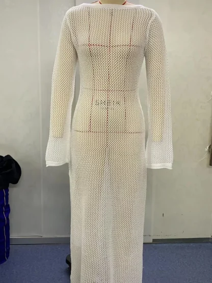 See-through Elegant Maxi Dress - Image 6