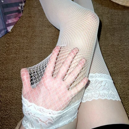 Sexy Fishnet Thigh-high - Image 4