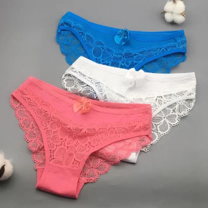 Sexy See-through Solid Panties - Image 4