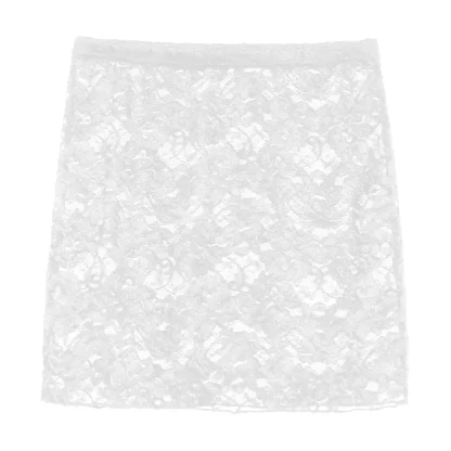 See-through Floral Mini Skirt - Image 6