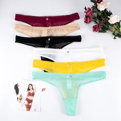 Sexy Casual Mesh Thongs - Image 5