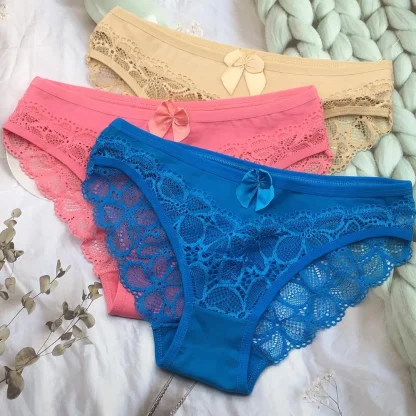 Sexy See-through Solid Panties - Image 6