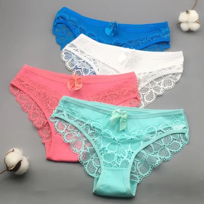 Sexy See-through Solid Panties - Image 3