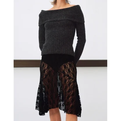Low-waist Sheer Lace Skirts - Image 6