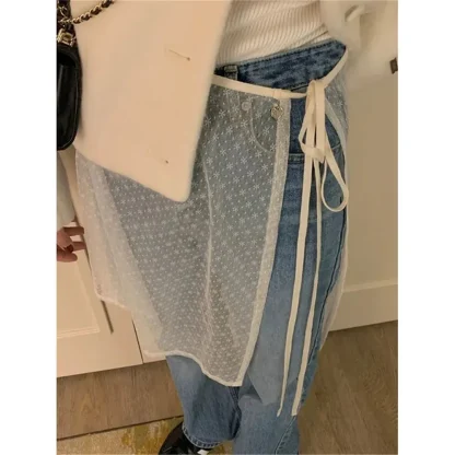 See-through Tie Up Skirt - Image 2
