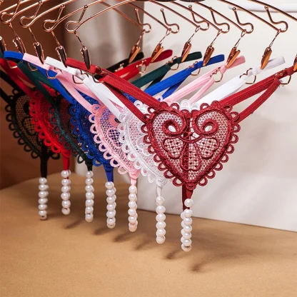 See-through Erotic Beaded G-strings - Image 7