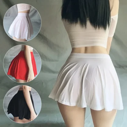 Solid Transparent Micro Skirts - Image 7