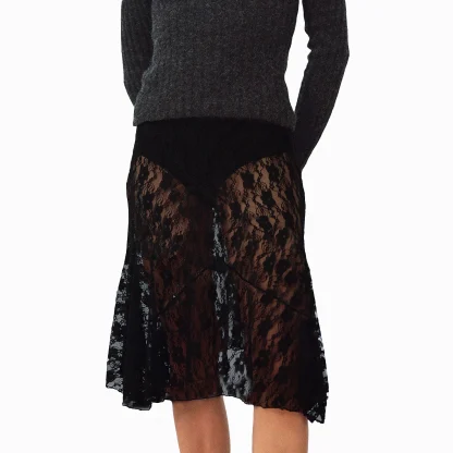 Floral Sheer Lace Skirts