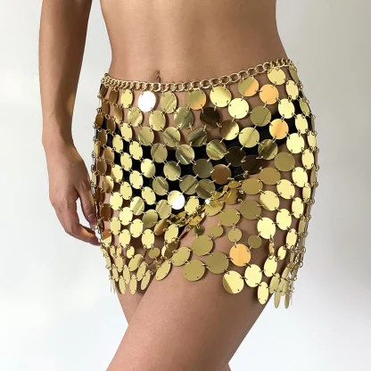 Sequins Hollow Out Skirts - Image 2