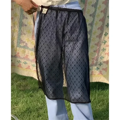 See-through Tie Up Skirt - Image 6
