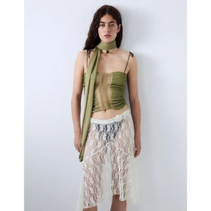 Low-waist Sheer Lace Skirts - Image 5