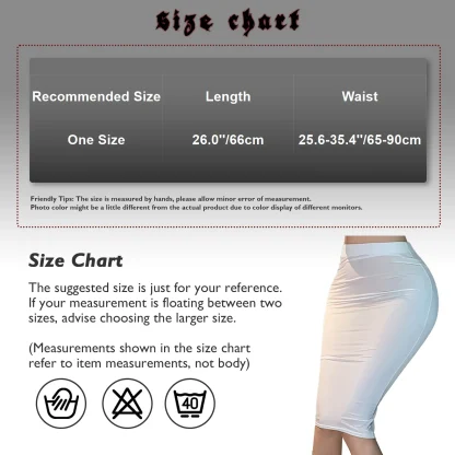See-through Solid Pencil Skirts - Image 7