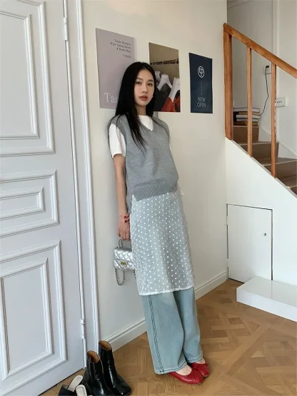 Tie-up See-through Skirt - Image 7