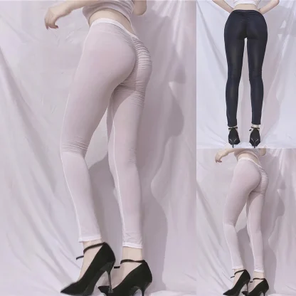 Ruched Butt Sheer Leggings - Image 7