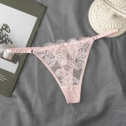 Solid See-through Lace G-strings - Image 2