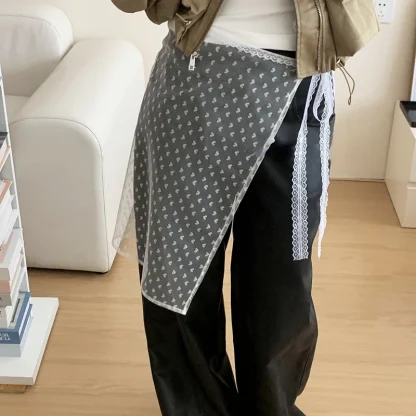 Tie-up See-through Skirt