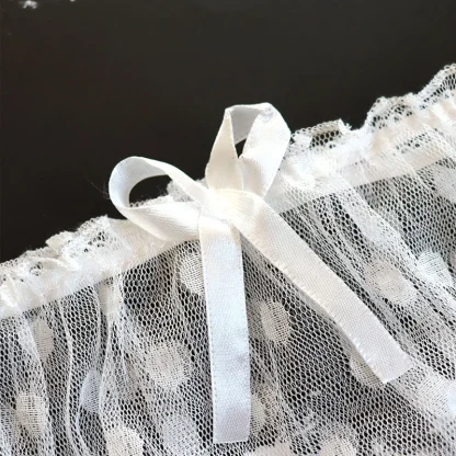 Polka Dot See-through Lingerie - Image 5
