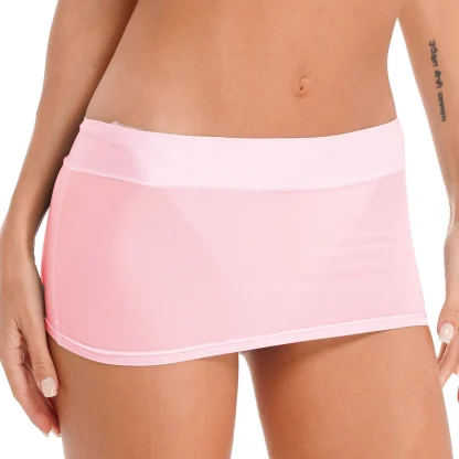 Semi-transparent Micro Skirts