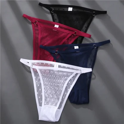 Polka Dot Mesh G-strings - Image 6