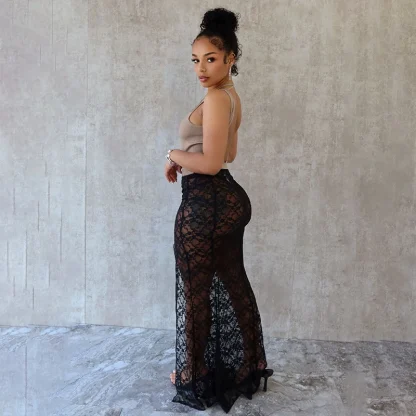 See-through High Slit Skirts - Image 3