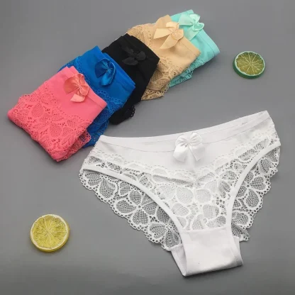 Sexy See-through Solid Panties - Image 2