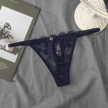 Solid See-through Lace G-strings - Image 3