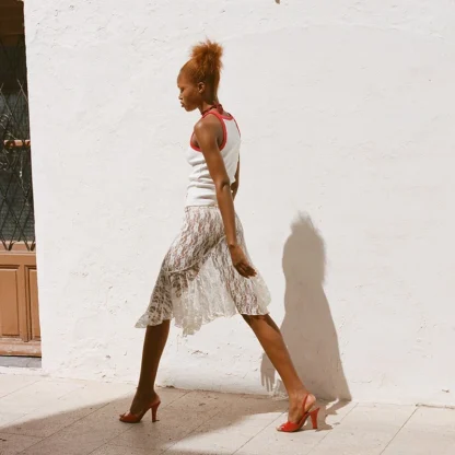 Low-waist Sheer Lace Skirts - Image 4