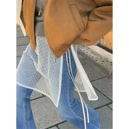 See-through Tie Up Skirt - Image 5