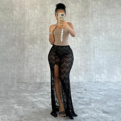 See-through High Slit Skirts - Image 4